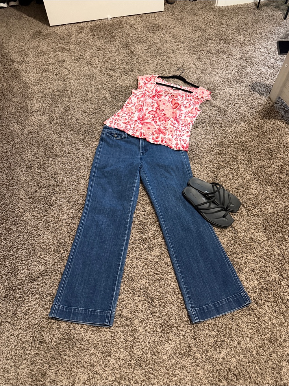 Talbots Blue Wide-Leg Jeans with Classic Denim Finish